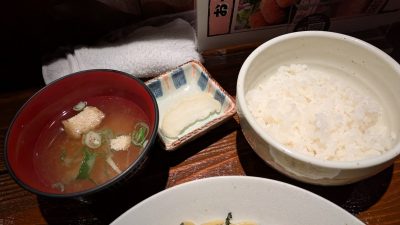 お味噌汁とご飯｜酒菜 雷蔵