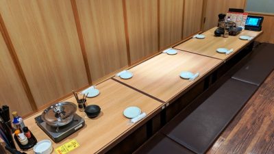 お座敷テーブル席｜集合郎 一番町本店