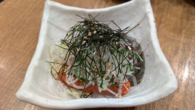 明太子の藁焼き炙り｜炉地BAR八兵衛