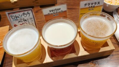 本日の飲み比べ3種｜ビアハウス 森卯