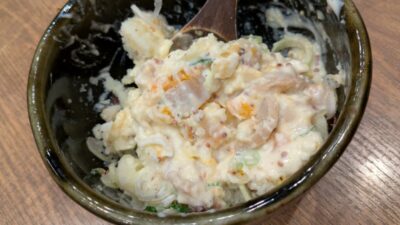 和風ポテトサラダ（まぜまぜ後）｜炉地BAR八兵衛