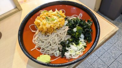 冷し野菜かき揚げそば｜そばの神田東一屋 本店