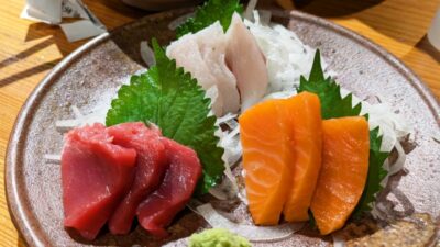 お造り3種盛り｜乾杯500酒場 新橋店