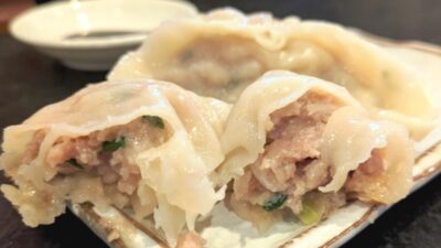 隆の大餃子（断面）｜隆の恵（仙台市青葉区）