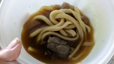 カレーうどん食べる！｜芋煮会