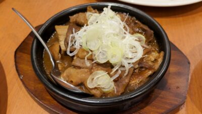 利久のデミ味噌モツ煮｜牛たん 利久 東口分店