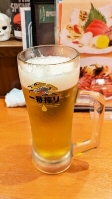 生ビール｜牛たん 利久 東口分店