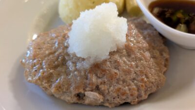 おろしポン酢ハンバーグ（アップ）｜RAINBOW SMILE