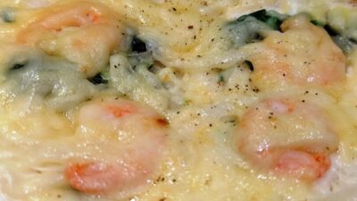 海老グラタン風トースト（アップ）｜Drip mania ecute立川店