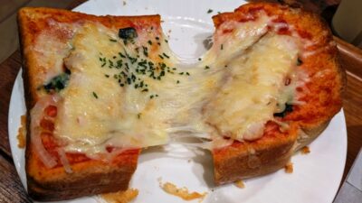 チキンピザトースト伸ばしてみた｜Drip mania ecute立川店
