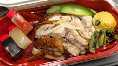 チキンライス弁当（ミックス）アップ｜MR.CHICKEN 鶏飯店 東京グランスタ店