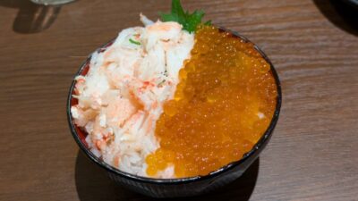 蟹いくら丼｜九州蔵 恵比寿店