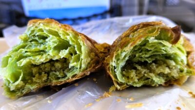 抹茶餡クロワッサン(断面)|サンエトワール 仙台長町店