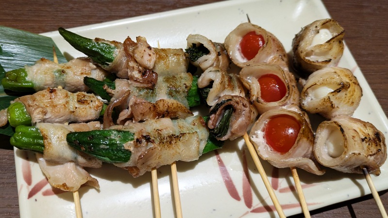 野菜巻き五本盛り(塩)｜串ごろ 恵比寿店