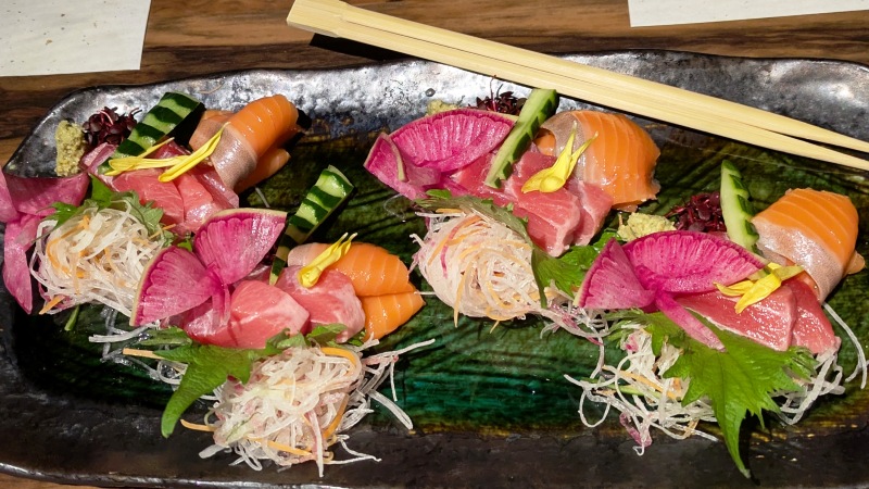 銀鮭と本鮪の2種盛り｜仙台彩旬 （五橋）