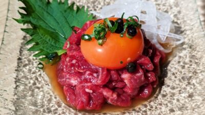 本日の国産羊のユッケ｜ジンギスカンYOSHIHIKO麻布十番