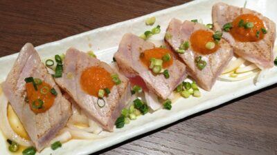 炙り鮪のおろしポン酢｜串ごろ 恵比寿店