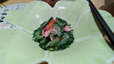夏のゴーヤとツナのお浸し|板前料理 晴れの日