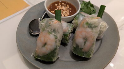 小海老と豚肉の生春巻き、ピーナッツ味噌ダレ|Nha Viet Nam 虎ノ門ヒルズ